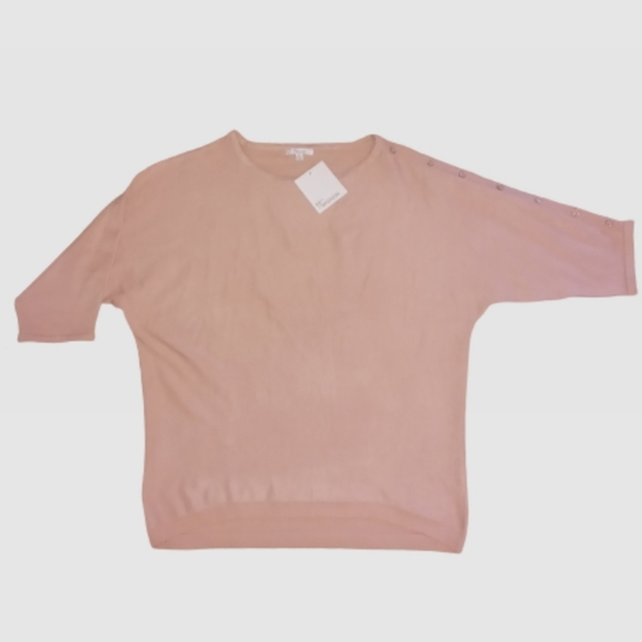 NWT 89th & Madison Mohave Pink Sweater with Button Detail Women's size XL - Picture 11 of 11